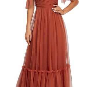 Ever Pretty Terracotta Bridesmaid Dress